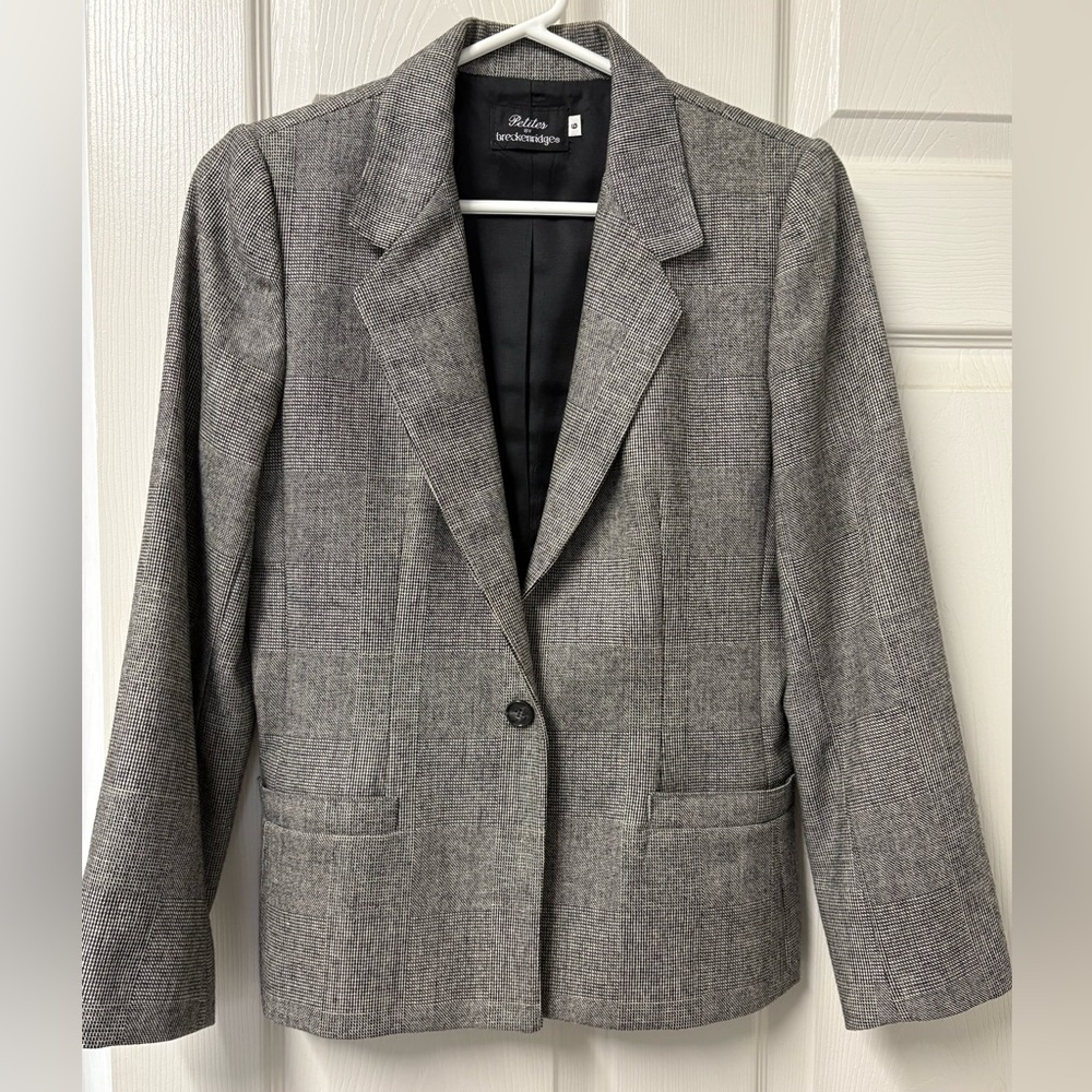 Breckenridge Gray Blazer Elegant Suit Jacket